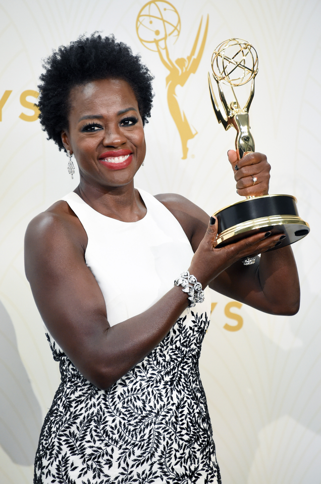 Viola Davis, winner of Outstanding Lead Actress in a Drama Series for ‘How to Get Away with Murder’, at the 67th Annual Primetime Emmy Awards on September 20, 2015 in Los Angeles, California.